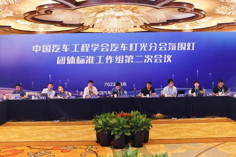 中國(guó)汽車(chē)工程學(xué)會(huì)汽車(chē)燈光分會(huì)氛圍燈團(tuán)體標(biāo)準(zhǔn)工作組第二次會(huì)議在寧波圓滿召開(kāi)(圖2)